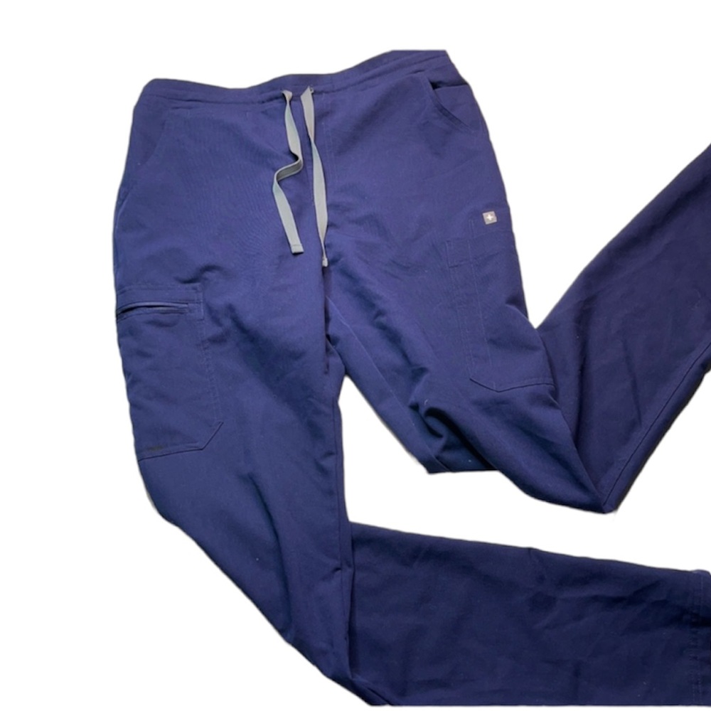 Figs Yola Skinny Scrub Pants Navy Size S Tall